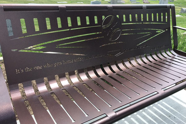 Memorial Bench - Superior Laser Cutting