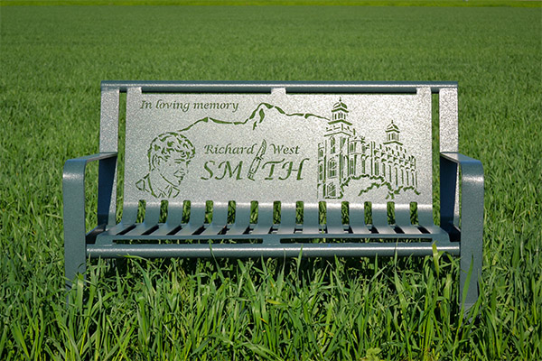 Custom Memorial Benches - Superior Laser Cutting