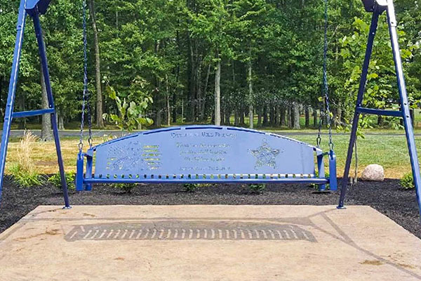Memorial Bench Swing - Superior Laser Cutting