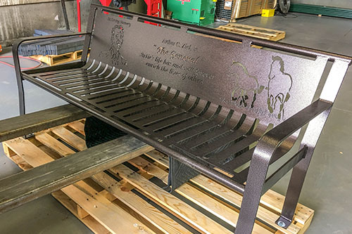 Classic Memorial Benches - Superior Laser Cutting