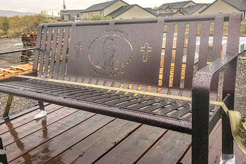 Classic Memorial Benches - Superior Laser Cutting