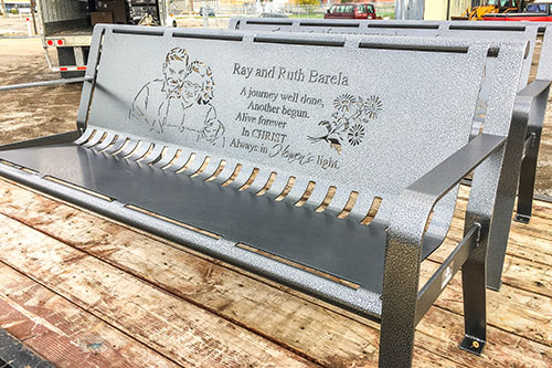 Classic Memorial Benches - Superior Laser Cutting